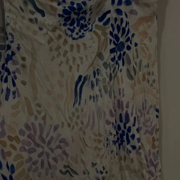 Wilfred Floral Dress with Blue and Purple Hues - Picture 4 of 4